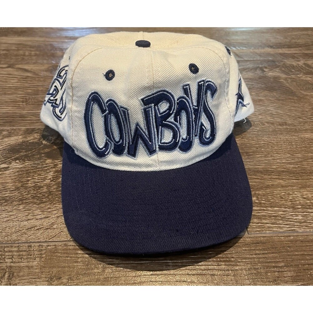 Vtg Dallas Cowboys NFL Graffiti Cap Mens Hat Snap Back Drew Pearson